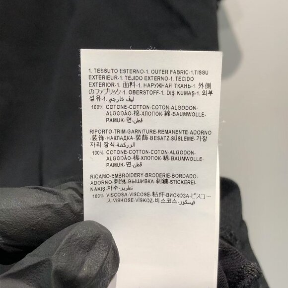 Versace Black Tee with Gold Lettering - Picture 7 of 9